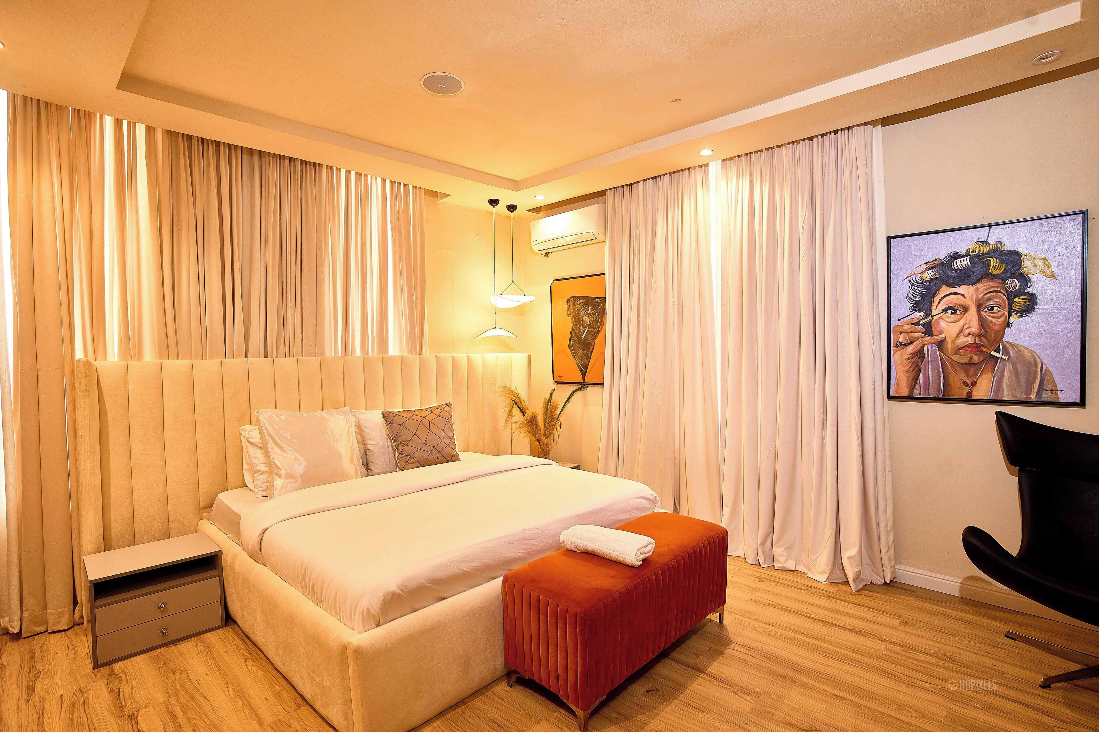 Classic Apartment, 2 Bedrooms, Non Smoking, Balcony | 2 bedrooms, desk, laptop workspace, iron/ironing board