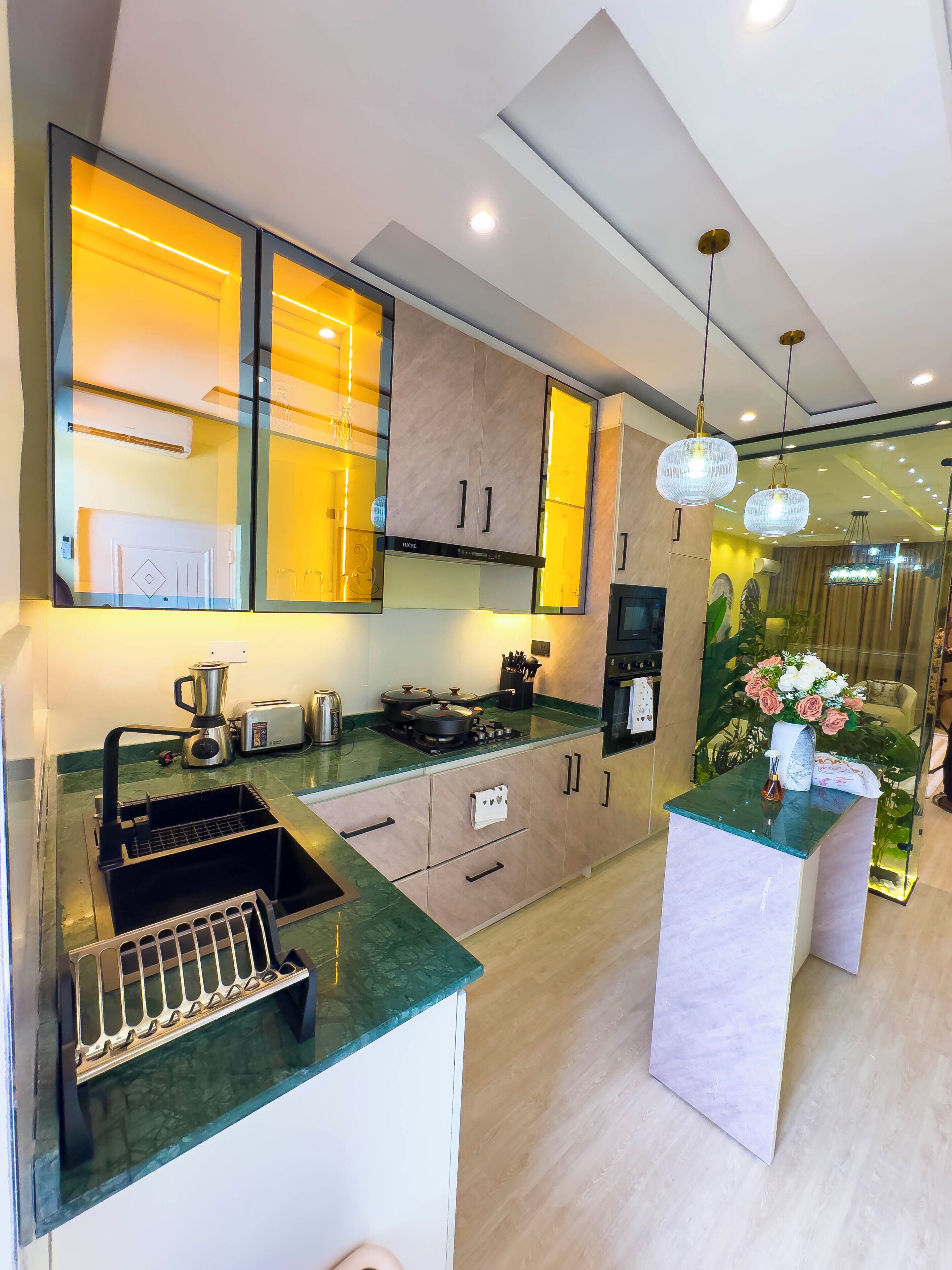 Exclusive Apartment, 2 Bedrooms, Non Smoking, Balcony | Private kitchen | Full-size fridge, microwave, oven, stovetop