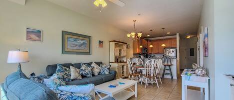 Smart TV, DVD player, books