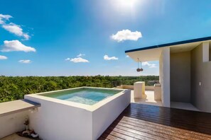 Premium Apartment, 1 Bedroom, Private Pool, Pool View | Terrace/patio - Amena Condo Tulum  (Tulum)