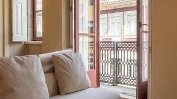 Design Apartment, Balcony, City View | Living area