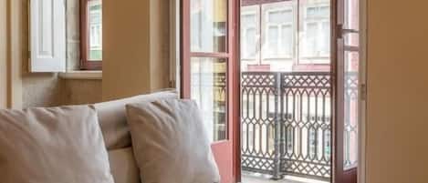 Design Apartment, Balcony, City View | Living area