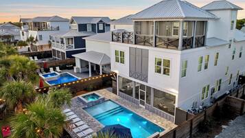 A heated pool