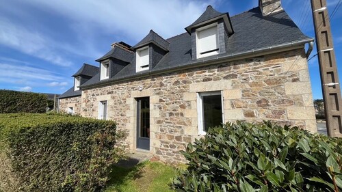 Character house close to the port of Perros-Guirec with enclosed garden.