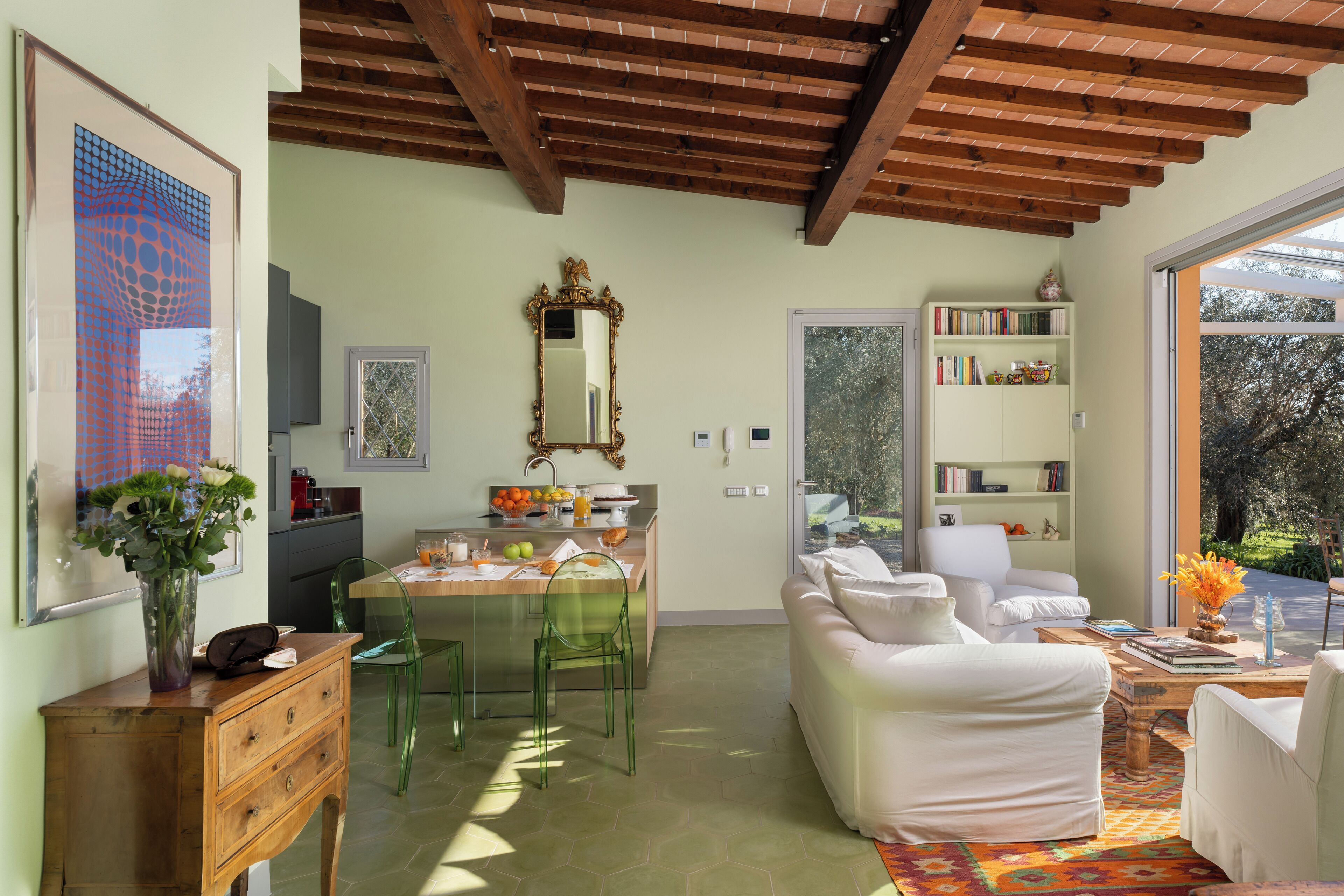 Villino Arancio, Florence Panorama, Small Pool Surrounded By Olive Trees - Fiesole