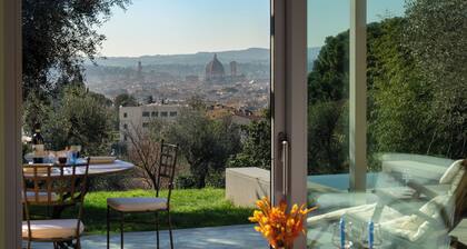 Villino Arancio, Florence Panorama, small pool surrounded by olive trees