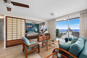 Appartement, Meerdere bedden, uitzicht op zee (Kailua Village#705) | 2 slaapkamers, gratis wifi, beddengoed