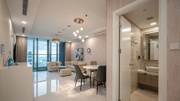 1 bedroom, desk, laptop workspace, blackout drapes - THE MANOR Centre Point (Ho Chi Minh City)