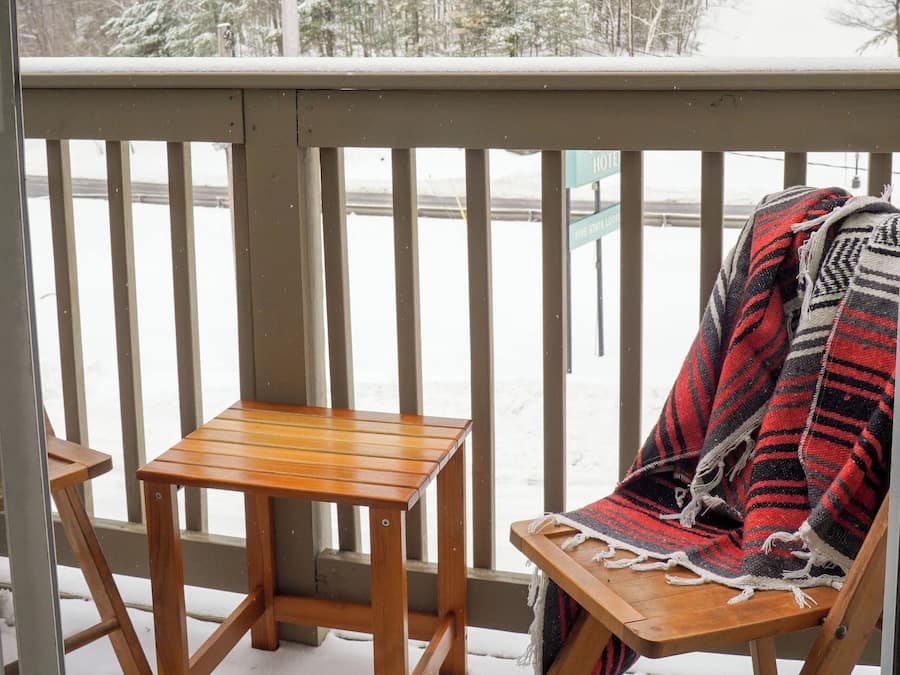Habitación panorámica doble, vistas a la montaña | Balcón
