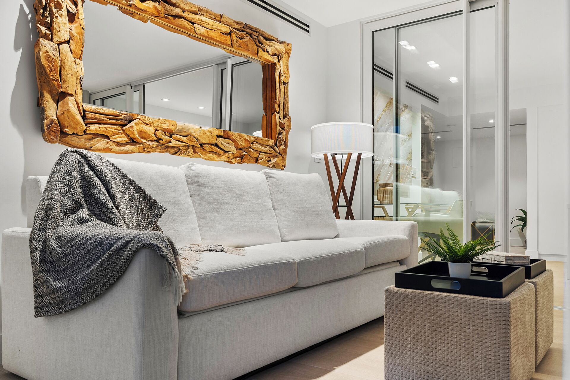 Una Smart TV, libros, una biblioteca de música, una videoteca