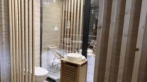 Bathroom - Cabanes de la Romaningue (Pompignac)