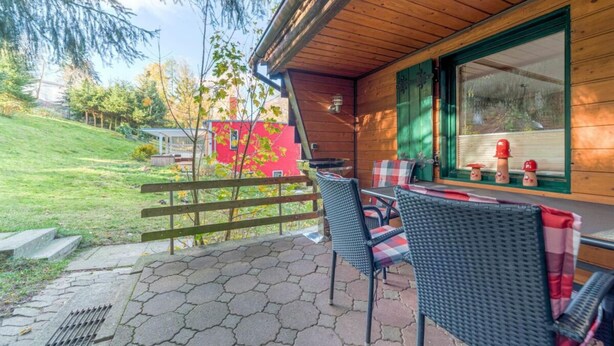Outdoor dining - Holiday Home in Guntersberge With Terrace (Harzgerode)