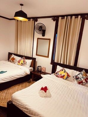 Free WiFi, bed sheets