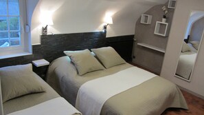 2 bedrooms, iron/ironing board, travel crib, free WiFi