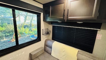 Smart TV, books, stereo