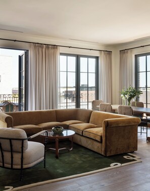 65-inch Smart TV with cable channels, Netflix, Hulu