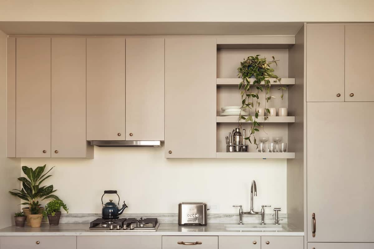 Full-sized fridge, microwave, oven, stovetop