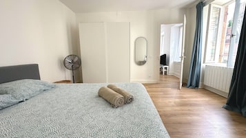 1 sovrum, strykjärn/strykbräda, resesäng och wi-fi