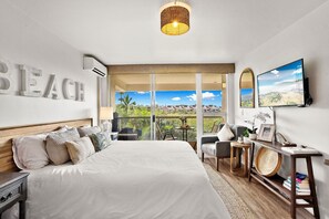 1 soveværelse, skrivebord, strygejern/strygebræt, weekendseng