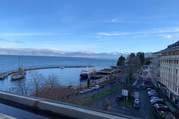 Blick von der Unterkunft