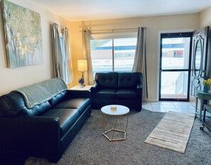 Smart-TV, Kamin, Tischtennisplatte, Bücher