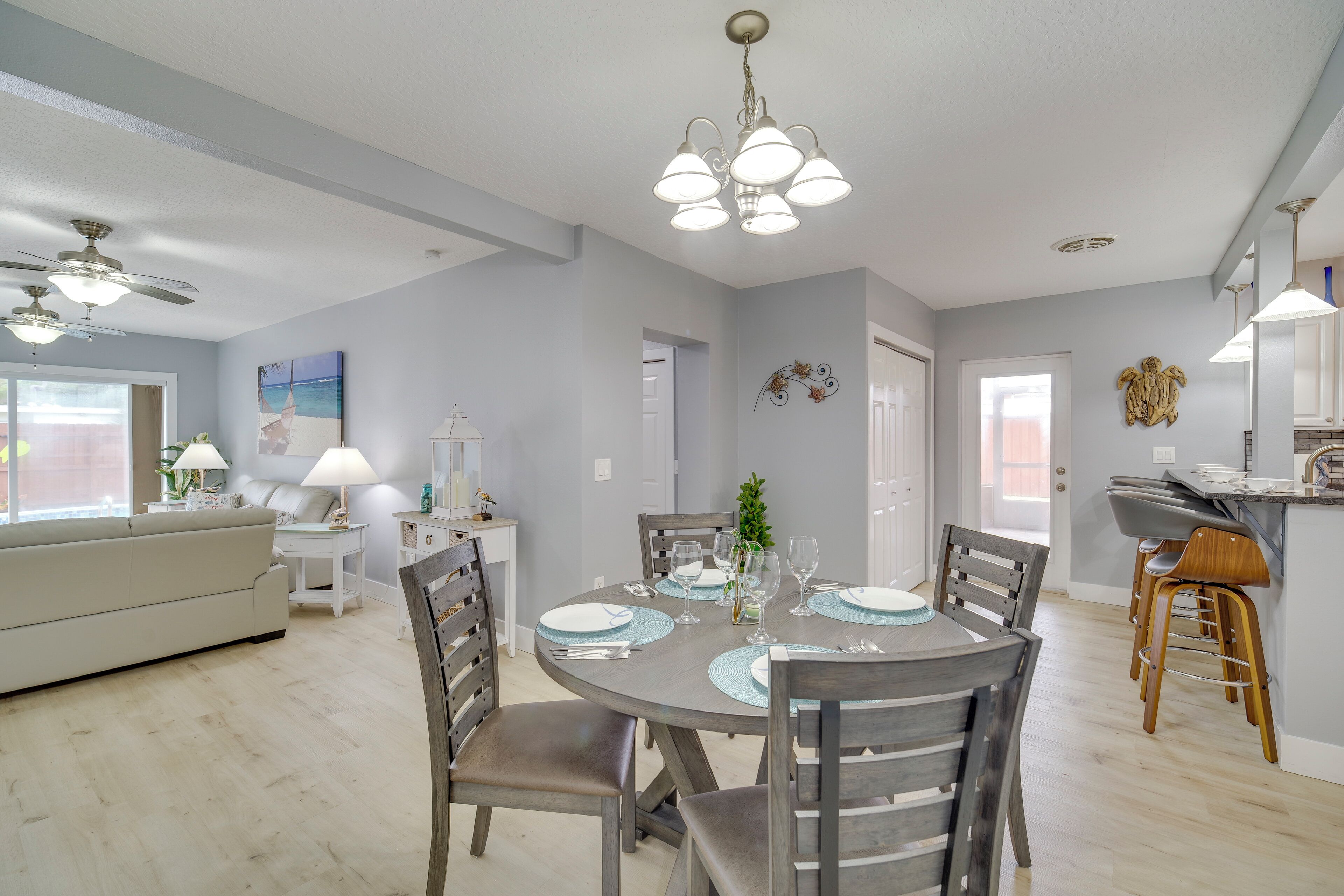 Lanai, Grill & Outdoor Pool: Melbourne Duplex! - Melbourne, FL