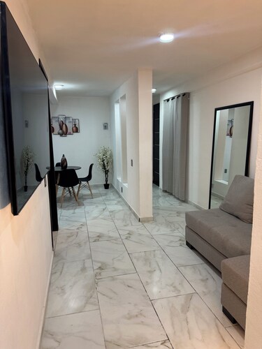 Charming 2-bedroom apartment, living room in beautiful Zacatlán with WiFi