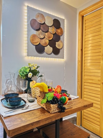 Dining. Ramblei near Chinatown & CenterCity: 1 Bedroom - Unit A