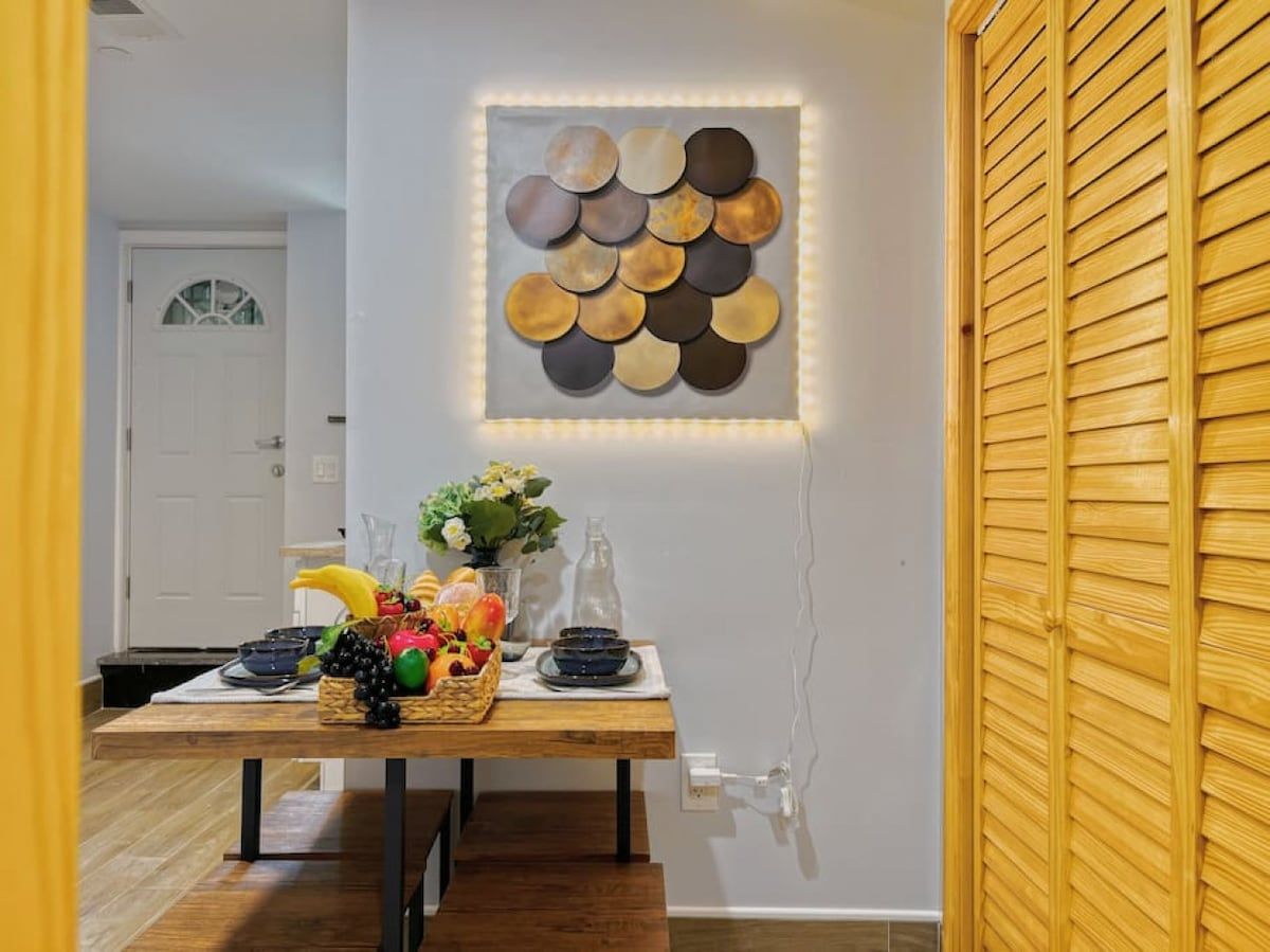 Dining wares are also provided such as plates, bowls, glasses, and silverwares
