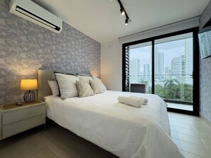 1 غرفة نوم ومكواة/ل�وح كي وواي فاي مجانًا وملاءات أسرّة