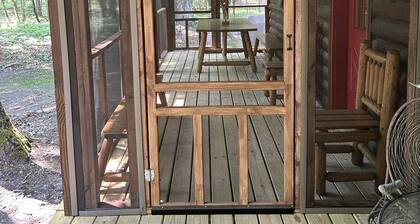 Bear's Den, A cozy 3-bedroom cabin in mature woods on Neebish Island with WiFi