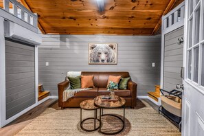Interior - The Evergreen — Micro Cabin in the Smoky Mountains (Sevierville)