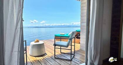 Seaside Dream Over Water Bungalow, Bedroom, King Bed, Living Room, Kitchenette