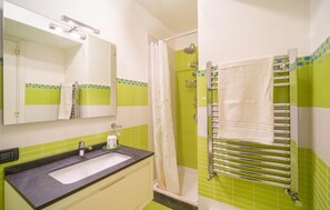 Shower, hair dryer