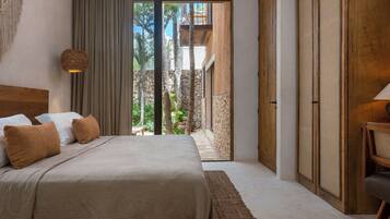 Superior Villa, 3 Bedrooms, Pool View | Hypo-allergenic bedding, iron/ironing board, free WiFi, bed sheets