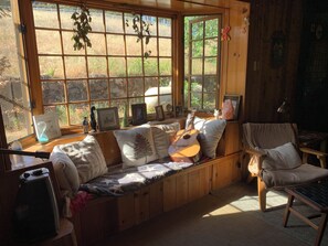 Fireplace - Historical 2 story private 3 bedrooms ranch cabin in Colfax on 14 acres (Colfax)