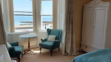 Deluxe Double Room, Sea View | Iron/ironing board, free WiFi
