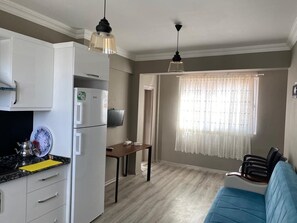 Comfort-Apartment, Balkon, Poolblick | Wohnbereich