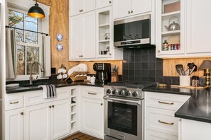 Fridge, microwave, coffee/tea maker, toaster