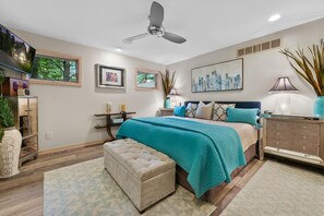 3 slaapkamers, een strijkplank/strijkijzer, wifi, beddengoed