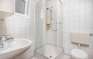 Shower, hair dryer