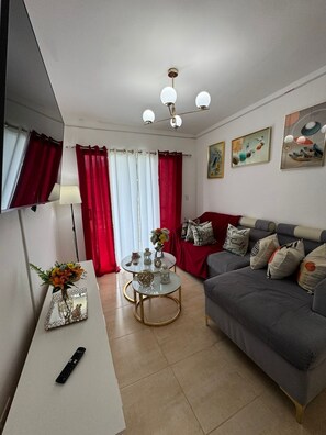 Living area - 3-bedroom apartment in fabulous Nagua, 1er floor (Nagua)