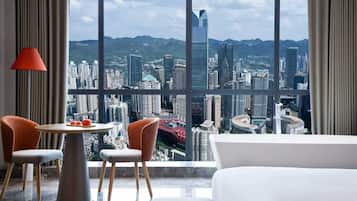 Luxury King Room | Down duvets, blackout curtains, soundproofing, iron/ironing board