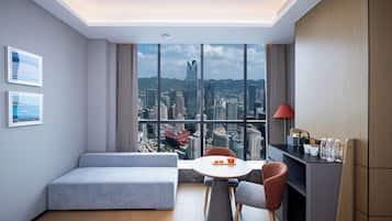 Luxury Quadruple Room | Down comforters, blackout drapes, soundproofing, iron/ironing board