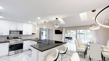 Microwave, oven, stovetop, dishwasher
