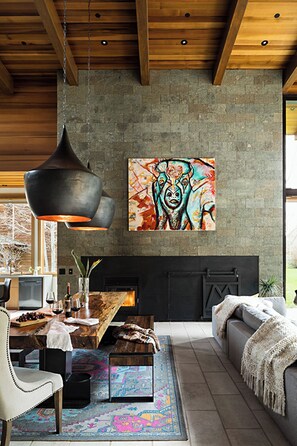 Interior - This modern mountain residence is located in Jackson Hole, Wyoming. (Jackson)