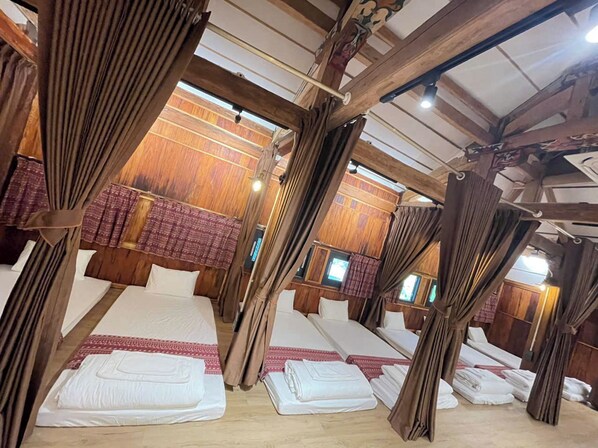Standard Shared Dormitory, Lake View | Hypo-allergenic bedding, free minibar items, individually decorated