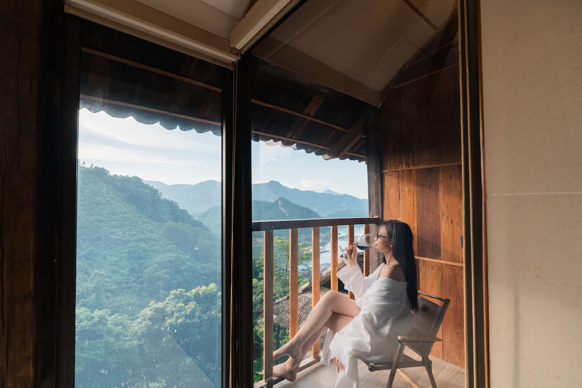 Deluxe Double Room, Balcony, Lake View | Balcony view