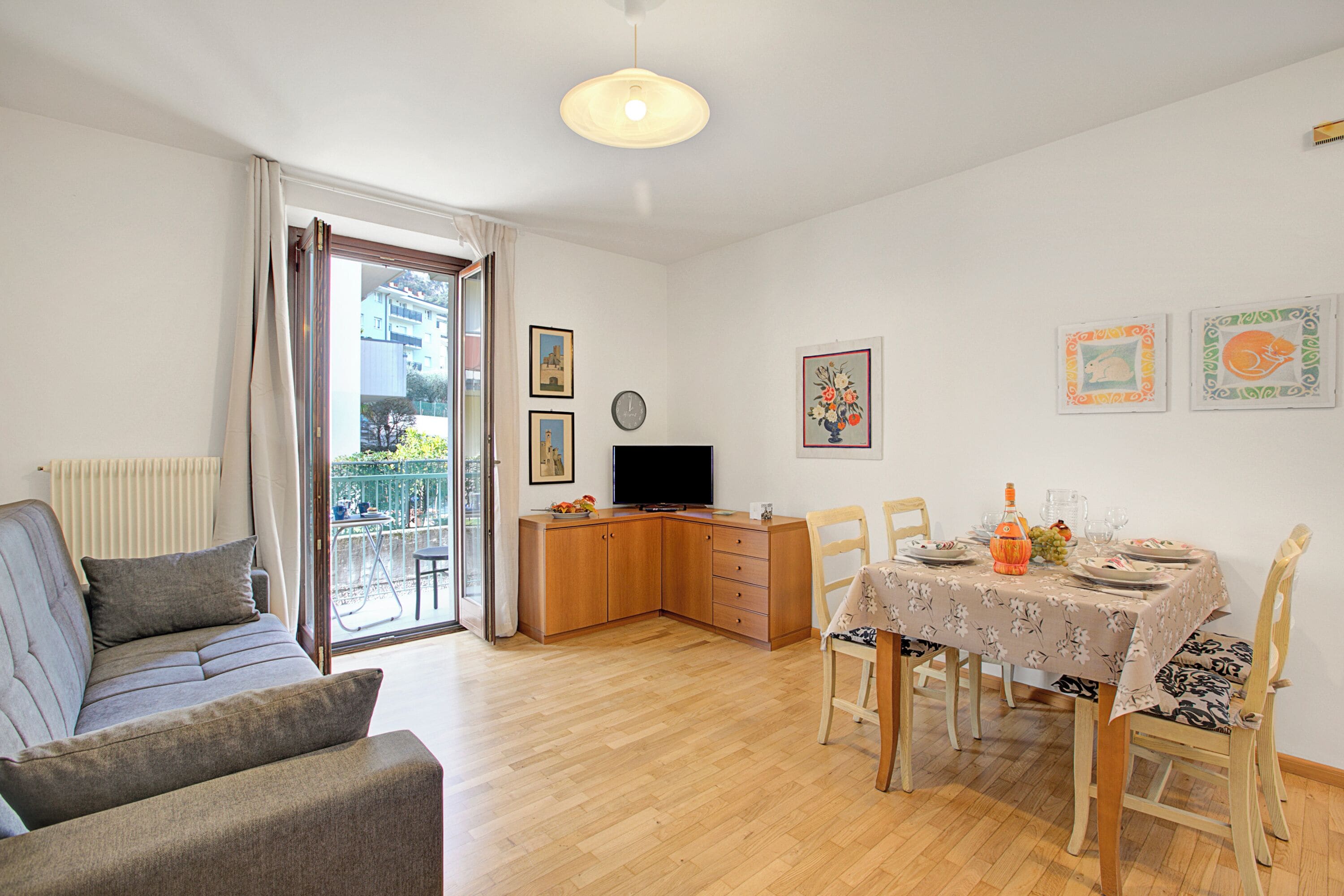 Family Apartment, Multiple Bedrooms (Ardaro 1) | Living area | 21-inch flat-screen TV with cable channels, TV