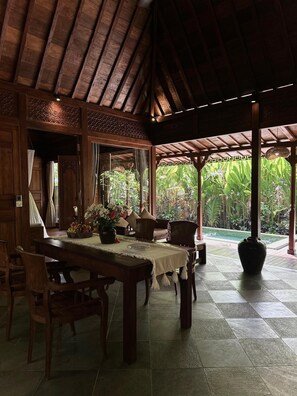 Luxury Villa, Pool View | In-room dining - Darta Ubud Joglo Villa by EPS (Ubud)